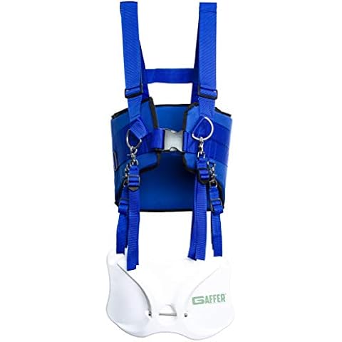 GAFFER SPORTFISHING Fishing Belt Shoulder Harness | Offshore Stand-Up Rod Holder | Comfortable Safety Buckle | Adjustable Straps | Foam Padded Adjustable Fishing Shoulder Straps | (Blue) Cover