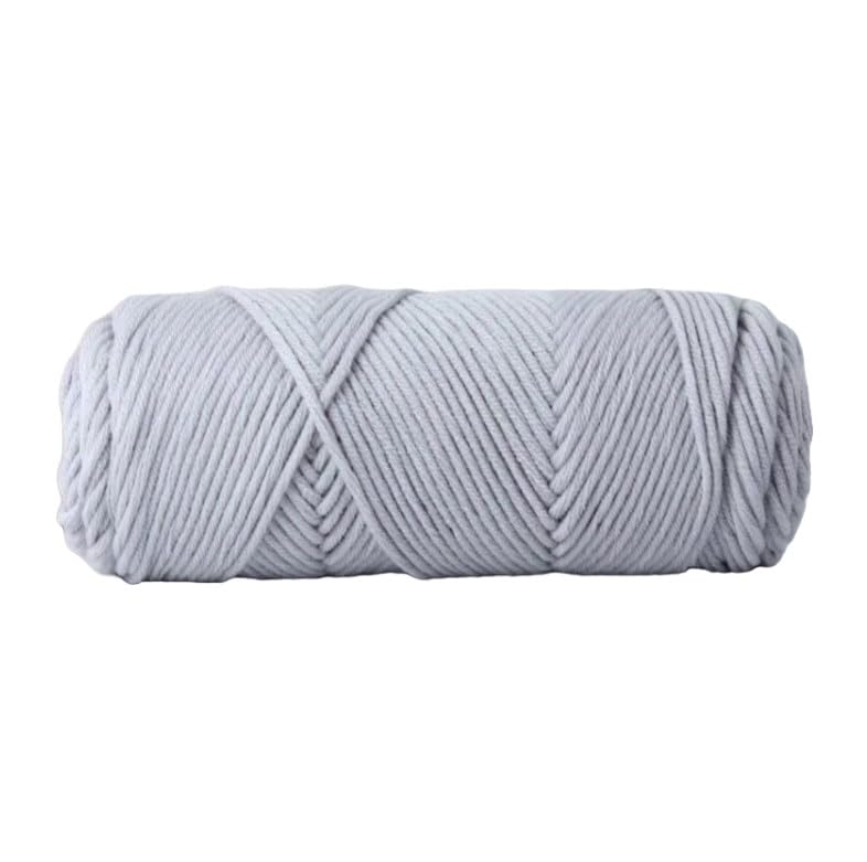 Hilo de lana suave gris B de 500g para tejer prendas de invierno duraderas