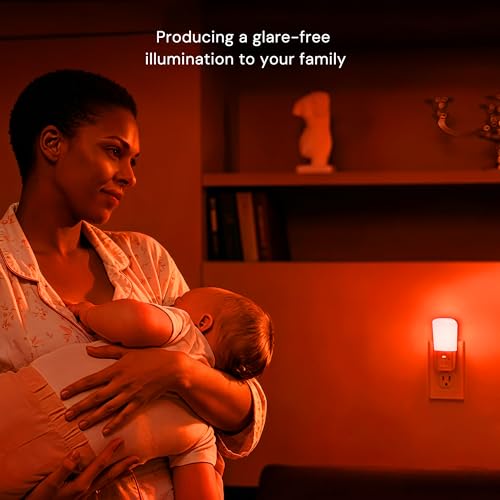 LOHAS-LED Red Light Night Light Plug in, Dimmable LED Night Lights 2 Pack by LOHAS-LED - Used condition - Image 5