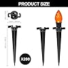 100 Pack Christmas Light Stakes, 4.5 Inch Lighting Stakes for C7 C9 Christmas Lights Outdoor, Yard Stakes,Garden,Lawn,Pathway, Patio, Path, Walkway, Christmas Decoration Black #2