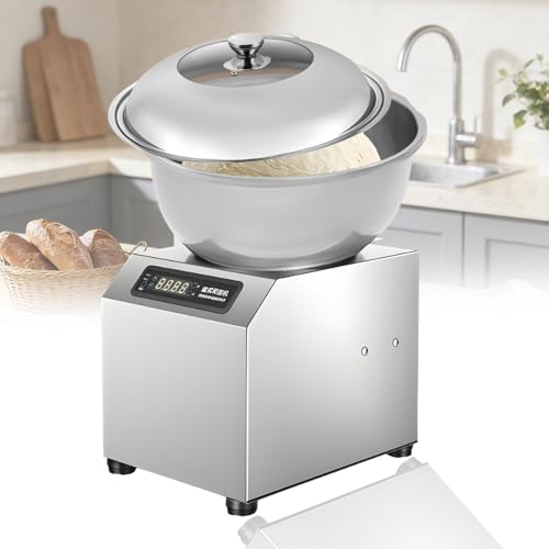 HCAUYNN Amasadora 1800W - 8KG/17.6LBS, 1400 RPM máquina de Pan, máquina de amasar Doble rotación para Hacer Pan Fresco, Pizza y Fideos 8kg(18lbs)