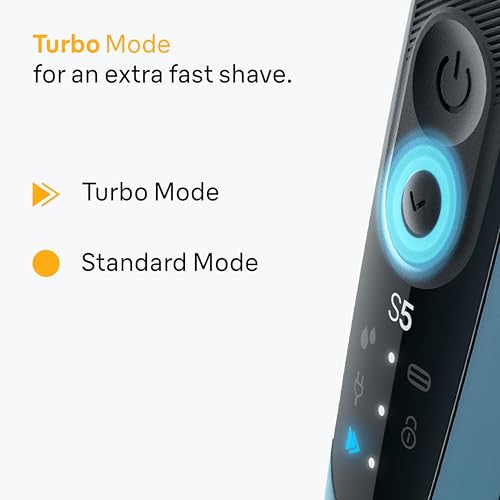 Image of Braun Men's Electric Razor Series 5, 52-A1820si, Azure Blue