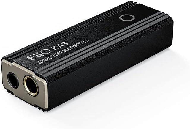 FIIO KA3 Portable DAC with Balanced Headphone Amplifier ES9038Q2M 32bit 786kHz DSD512