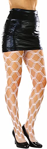 Image of ToBeInStyle Women's Large Mesh Fishnet Patterned Pantyhose Tights