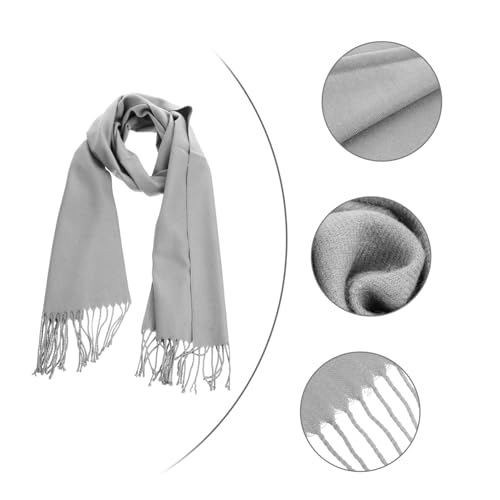 Didiseaon 1pc Imitation Cashmere Boy Girl Scarf Solid Color Neckerchief for Boys and Girls Soft and Warm Accessory for Daily Wear and Outdoor Activities3