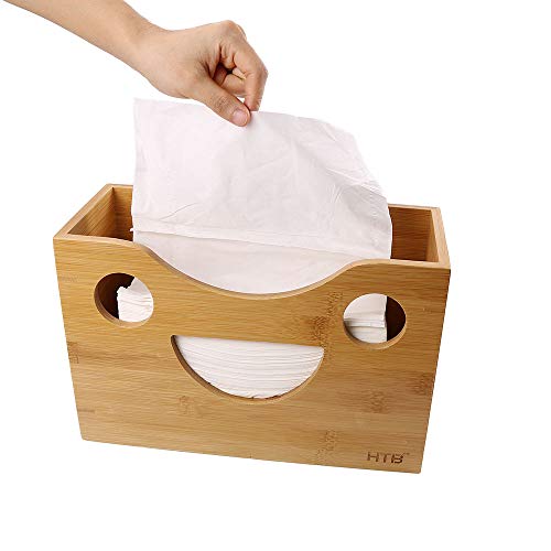 Bamboo Paper Towel Dispenser - Wall Mount or Countertop for Multifold Hand Napkins (C-Fold/Zfold/Tri fold),Paper Towel Holder for Bathroom, Kitchen, Home or Commercial Use