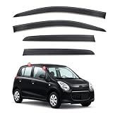 Car Window Rain Guards for Suzuki Alto HA25/HA35 PS 2010-2014, Tape-On Vent Visors Deflectors, UV-Resistant Polycarbonate, No-Drill Installation for Rain Protection & Ventilation