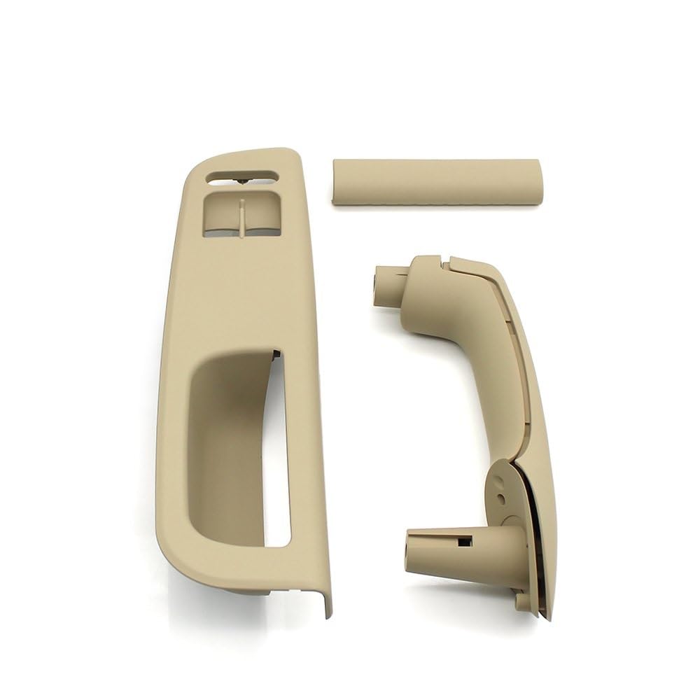 Hhfksci Beige 4Pcs Car Interior Door Pull Handle For Vw For Bora For Golf 4 Mk4 For Jetta 1999-2004 Lhd Car Window Switch Cover Panel Door Pull Grab Handle(Beige 4Pcs)
