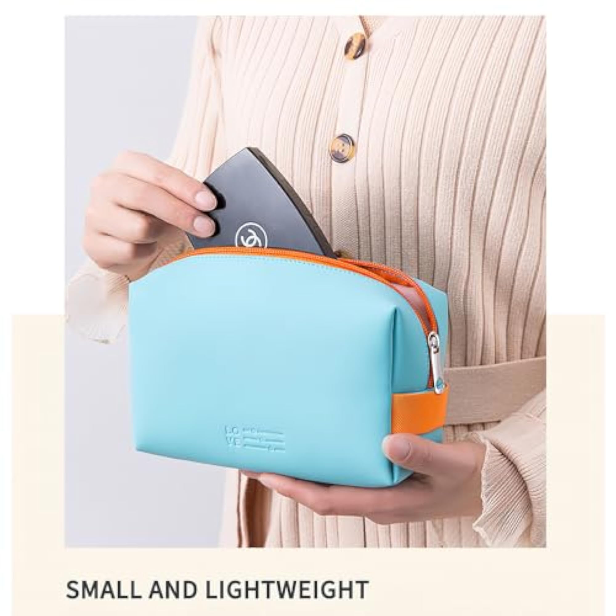 Small Lightweight Makeup Storage Bag, Cosmetic Travel Pouch