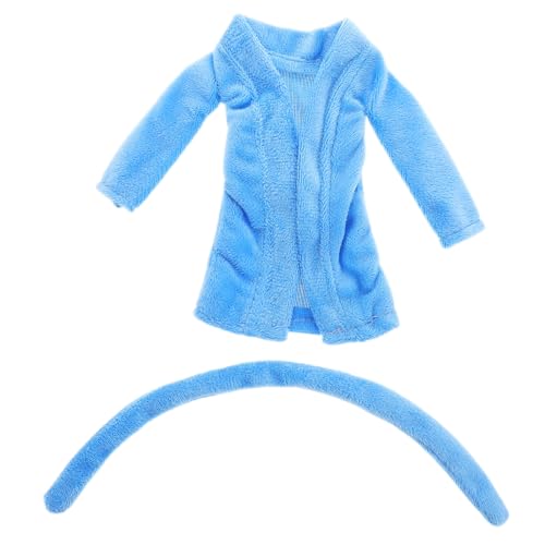 BESPORTBLE Peignoir Miniature Bleu pour Poupée Accessoire de Robe de Poupée Léger et Portable Vêtement de Bain Voyage ou Fête Décoration