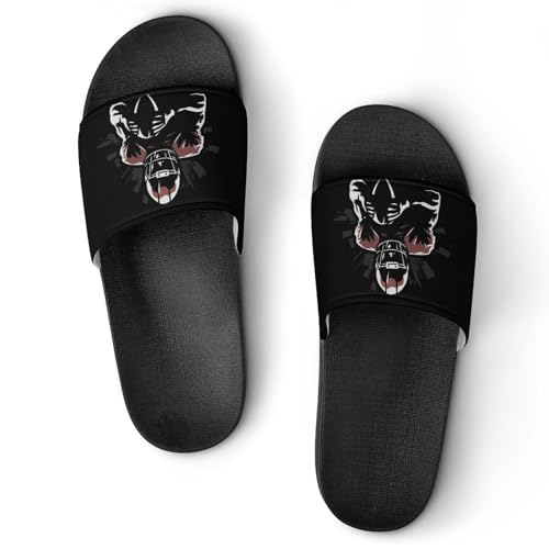 American Football Player PVC Slippers Sandals for Women Men Open Toe Soft Cushioned Non-Slip Sandal for Indoor Outdoor
