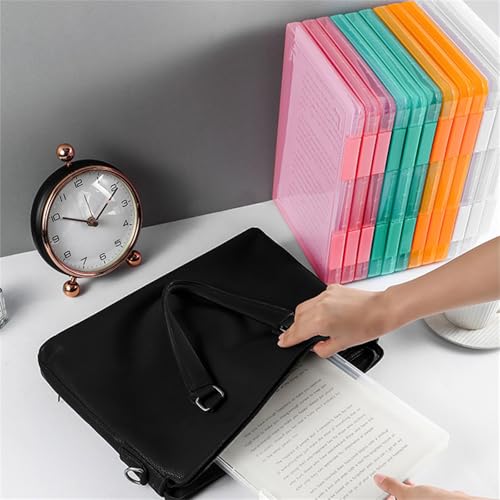 Boîte de rangement empilable rigide transparente pour protection de documents
