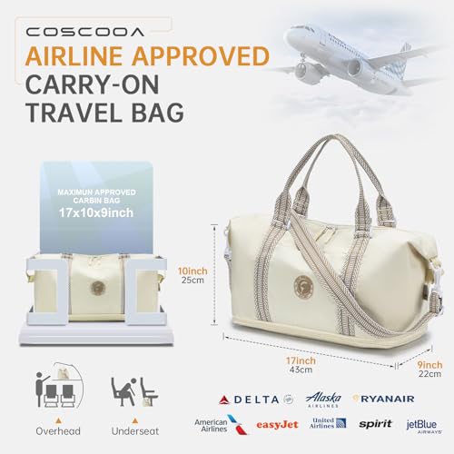 9x10x17 Personal Item Bag,Expandable 20-30L Weekender Overnight Tote Bag, United Airlines 17x10x9 inch Duffel Bag3