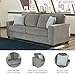 Signature Design by Ashley Altari Modern Queen Sofa Sleeper with 2 Accent Pillows, Light Gray