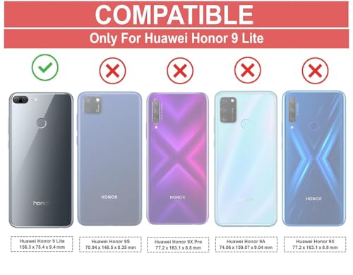 Image of Hybrid Carbon Fiber Back Case for Honor 9 Lite (Black)