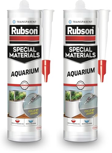 Mastic Rubson Aquarium contre les fuites de vitres pour un collage transparent réussi