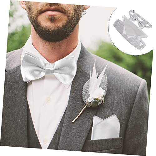 Set Formal de Pajarita con Cinturilla y Pañuelo para Hombre miniatura 3