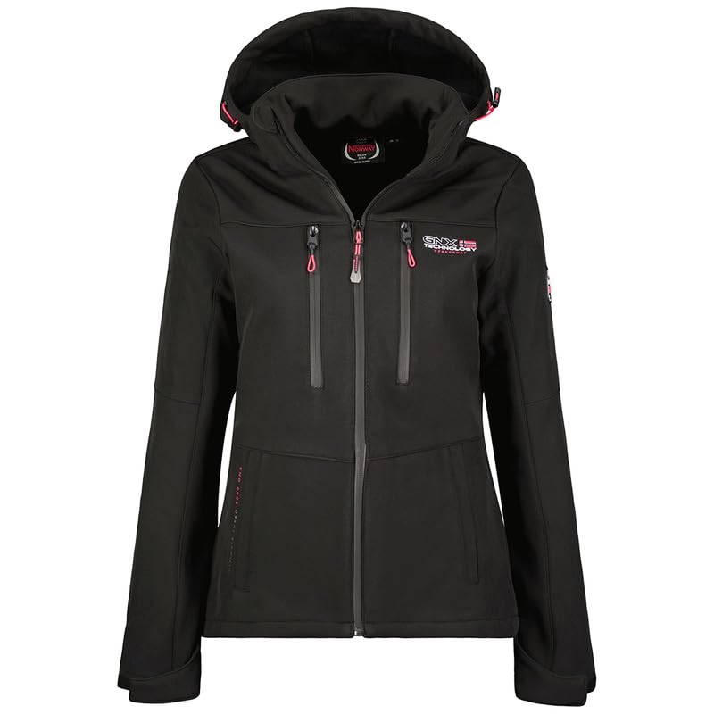 Veste Femme Softshell Capuche Anti Pluie et Froid pour le Travail