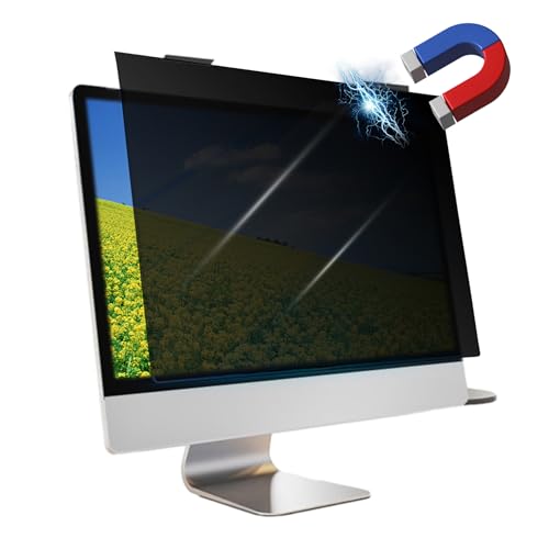 Pantalla de privacidad magnética de 24 pulgadas en vidrio templado para monitor sin marco 16:9