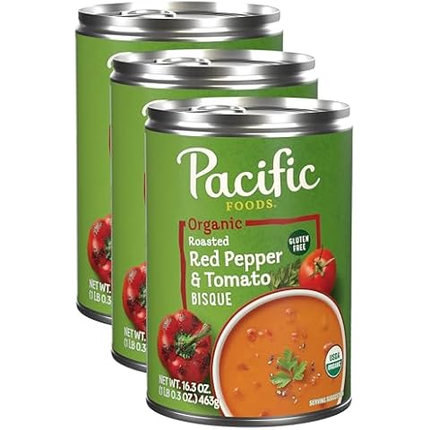 Pacific Foods Organic Roasted Red Pepper and Tomato Bisque Cover