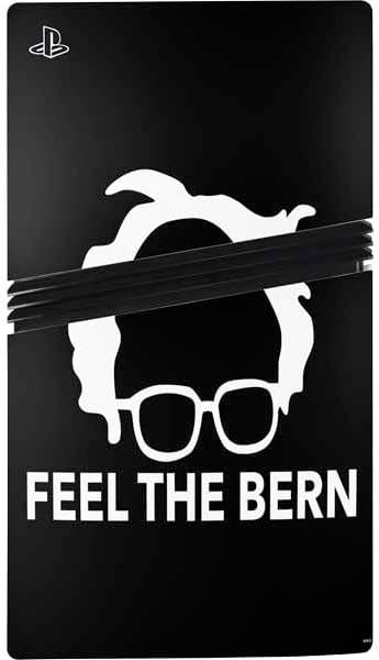 Skinit Decal Gaming Skin Compatible with PS5 Pro Bundle - Feel The Bern Outline Design