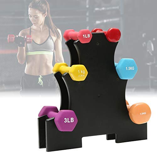 Buy Broadsheet Dumbbell Rack, 3 Tier Dumbbell Set with Rack Household