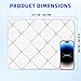 3 Ply Thick Microfiber Lens Cleaning Mat for RGP Ortho K Lenses Anti Slip Super Absorbent Lint Free Washable with Hanging Loop for Glasses Screens Camera - White