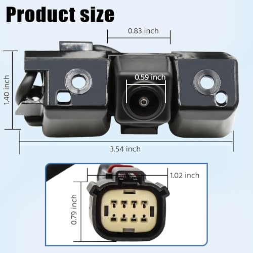 Image of Rear View Backup Camera Parking Assist Camera Compatible with Chevy 2016 2017 2018 2019 Silverado GMC Sierra 1500 2500 3500 Replace OE Number 84062896
