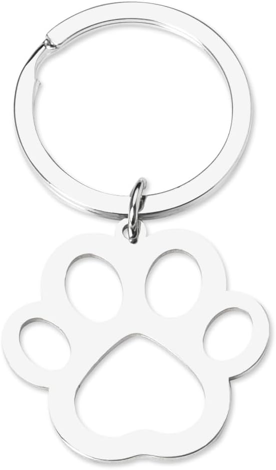 Cat Paw Keychain for Women Men Cat Lovers Keychains Gifts for Pet Owner