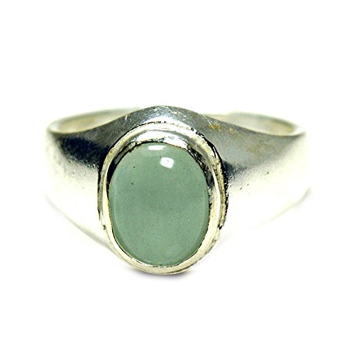 Bague aigue-marine précieuse et argent naturel, un solitaire de 3 carats d'une clarté rare