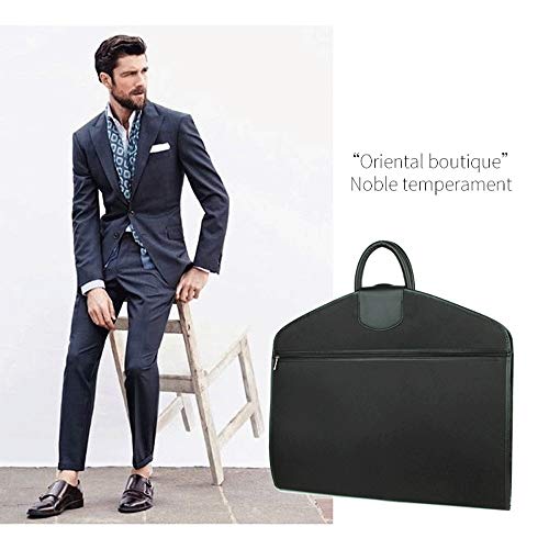 Clothes dust cover Set Of 2 Oxford Fabric Waterproof Hanging Garment Bags Cover With A PVC Card Holder And A Side Zip Pocket Clothing bag storage bag and travel dustproof cove2