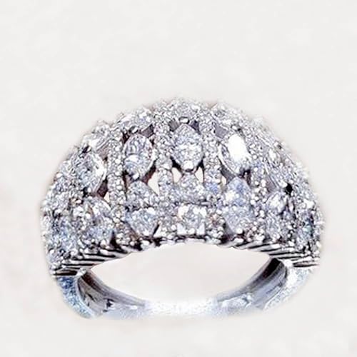 Luxury Women's Marquise Cut Zirconia Rings for Wedding Ceremony Party