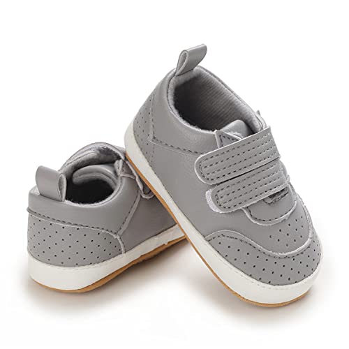Image of E-FAK Baby Shoes Boys Girls Infant Sneakers Non-Slip Rubber Sole Toddler Crib First Walker Shoes