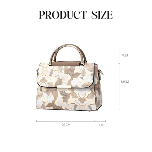 Image of SYGA Women's Cross Border Handbag With Flower Printed Small Square shoulder messenger bag