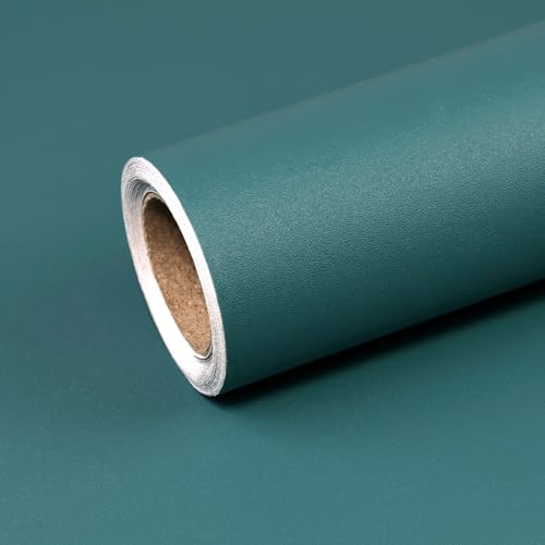 CAX Teal Green Contact Paper Peel and Stick Wallpaper 15.7