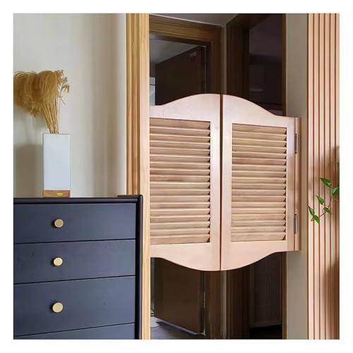 QWEASDF Puerta Vaiven Puertas Batientes para Cafetería, Abatible De Madera Maciza, Puertas de Vaivén Modernas del Salón， Media Cintura para Entrada，InstalacióN FáCil(A,W90xH70cm(35.43x27.55in))
