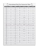 International Ring Size Reference Chart Canvas Poster 