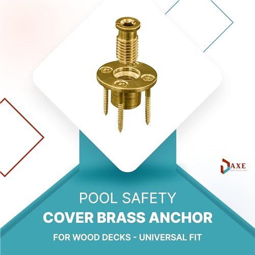 Anclajes de latón para cubiertas de piscina 5 pzas miniatura 3