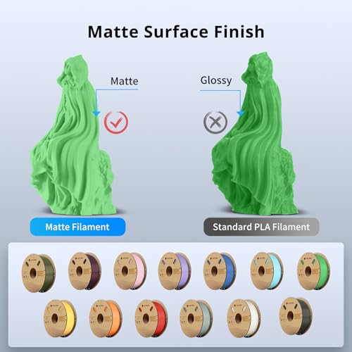 image for ANYCUBIC Matte PLA Filament 1.75mm, 3D Printing PLA Filament 1.75mm Di