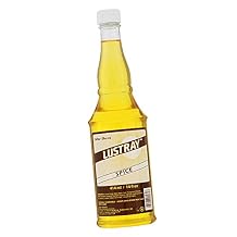Clubman Lustray Spice After Shave Lotion Classic Mens Aftershave for Razor Burn Relief, Refreshes & Soothes Skin After Shaving, 14 oz