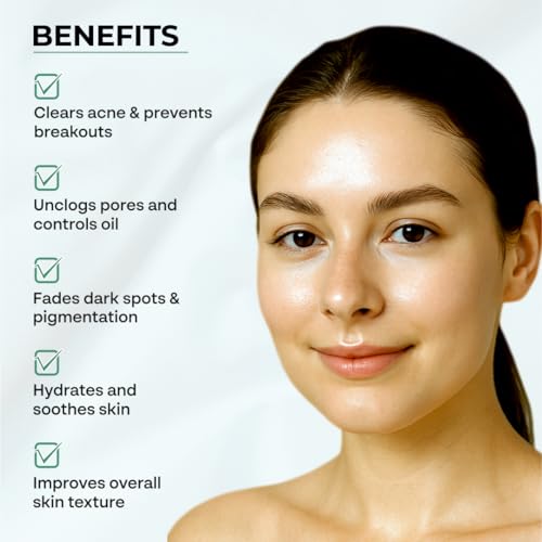 Image of Dr. Sakhiya's Acne & Pimple Moisturizer with Niacinamide, 0.5% Salicylic Acid & Hyaluronic Acid Treats Acne, Fades Dark Spots & Hydrates Skin Dermatologist Formulated 100gm