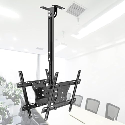 Bras de moniteur et support de plafond réglable pour TV 55-75 pouces