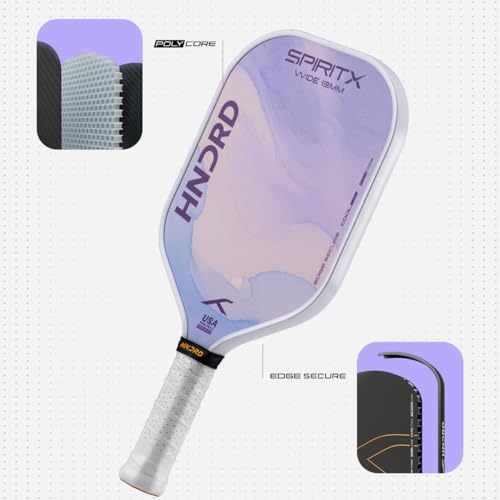 Image of Hundred Spirit X Flow Blast - Pickleball Paddle | 13mm Core | Wide Body Power Paddle | Enhanced Sweet Spot | Ideal for Beginners & Intermediate Players | Free Paddle Bag