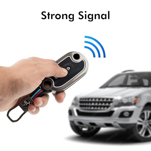 Image of SHOPOFLUX Metal Key Cover Compatible for MG comet ev Electric 3 Button Flip Key