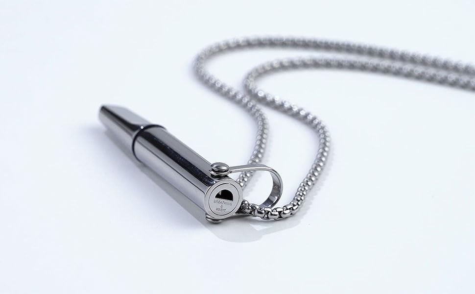 Breathing Necklace for Mindful Breathe Habit Aid and Anxiety Relief Breathlink Quit Smoking Smokeless Inhalers for Adult4