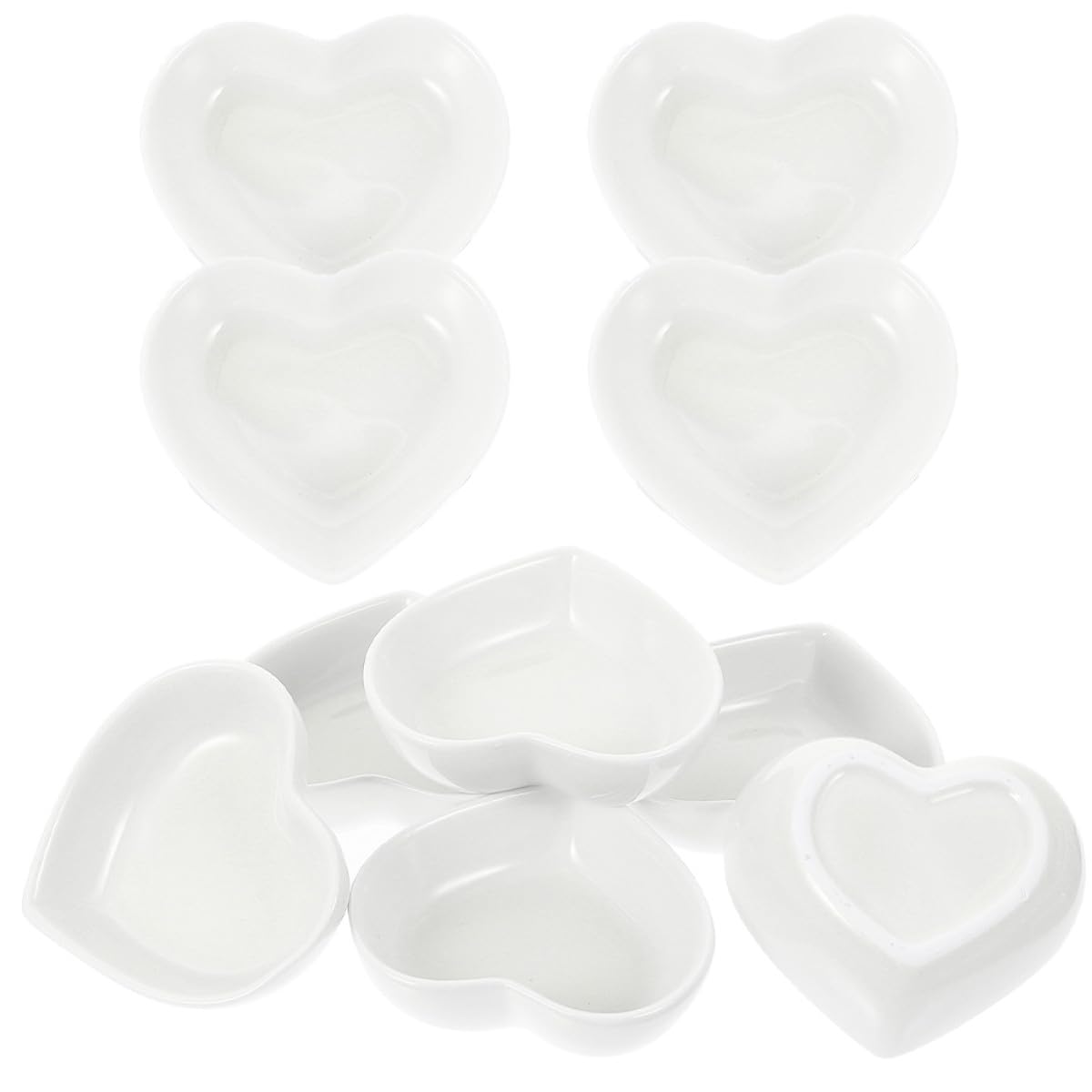 Mini bols à sauce en céramique blanche faciles à nettoyer pour repas de fête