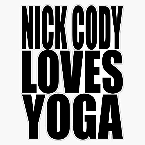 Nick Loves Yoga Vinyl Decal Bumper Sticker 5 Inch