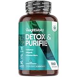 Detox & Purifie 180 Gélules Vegan pour 2 Mois - Enrichi en Probiotiques, Artichaut, Radis Noir, Psyllium Blond, Gingembre, Silymarine (Chardon Marie), Pissenlit, Lin, Aloe - Enzymes Digestives