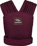 manduca Sling écharpe de portage   Porte bébé élastique pour les nouveau nés de la naissance à 15 kg   rouge