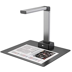 Portable Document Camera, BAOSHARE Book Document Scanner Foldable 13MP Capture Size A3/A4 Multi-Language OCR USB Doc Cam…